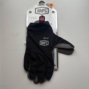 100% Sling Gloves - Black and Gray